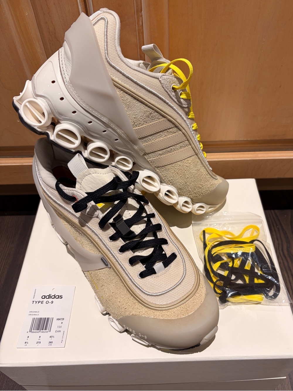 OAMC x adidas Type O-9 White Tint' sneakers.
